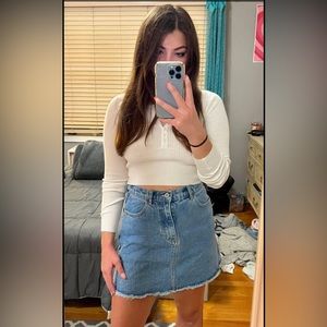 Francesca’s Denim Skirt